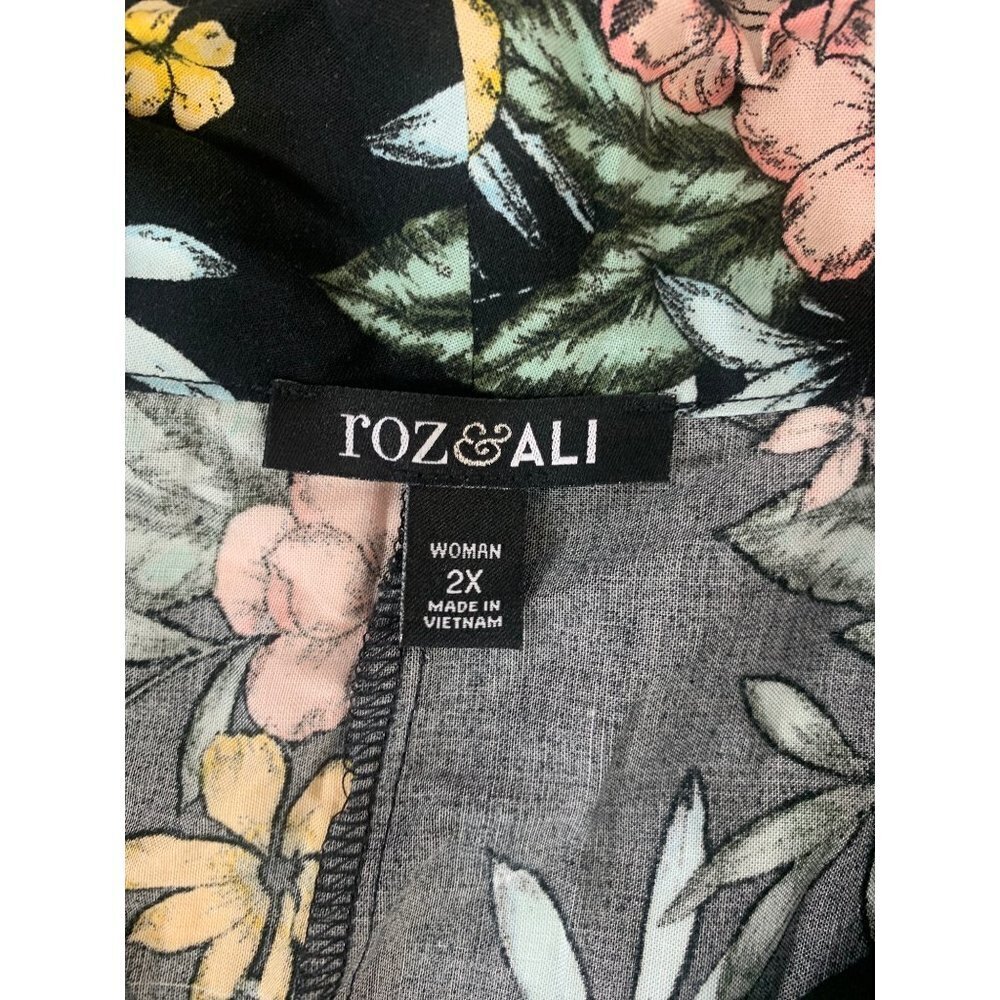 Roz & Ali Women's Floral Open Top - Picture 3 of 6
